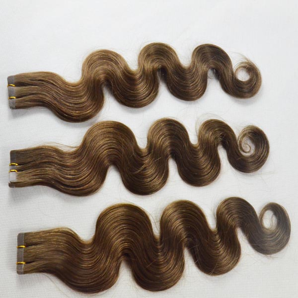 100% Human Healthy Virgin Brazilian Hair Skin PU Weft    LM092